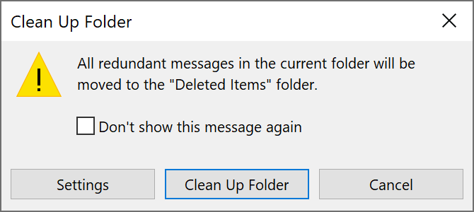 Clean Up the folder
